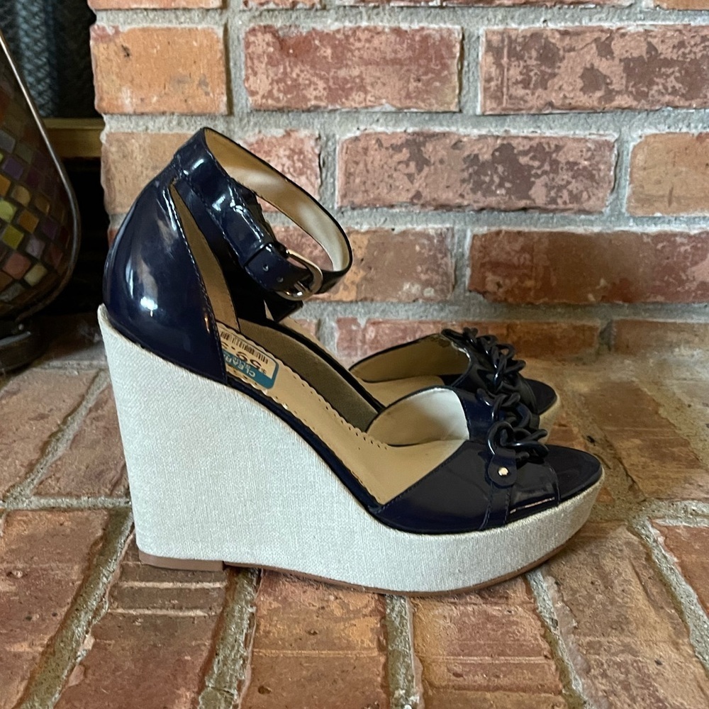 BCBG Paris Lakyle2 Navy Wedges - Picture 4 of 12
